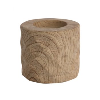 Altom Porcelánový svietnik Wood, 8 x 7 cm