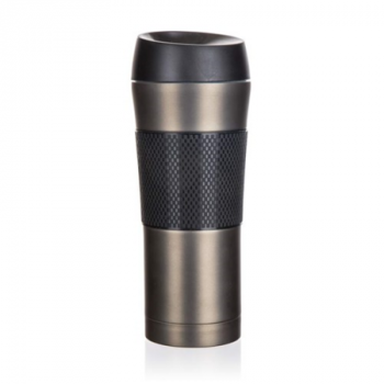 Banquet Termohrnček cestovný Akcent 420 ml, antracit