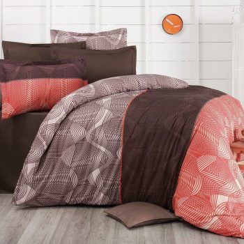 Kvalitex Bavlnené obliečky Delux Stripe lososová new, 240 x 200 cm, 2 ks 70 x 90 cm