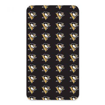 BedTex Bavlnené prestieradlo NHL Pittsburgh Penguins, 90 x 200 cm