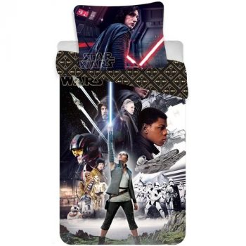 Jerry Fabrics Detské bavlnené obliečky Star Wars VIII, 140 x 200 cm, 70 x 90 cm