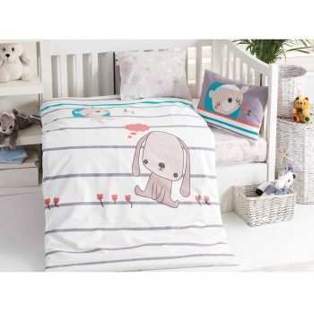 BedTex Detské bavlnené obliečky do postieľky Sweety, 100 x 135 cm, 40 x 60 cm