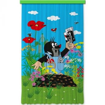 AG ART Detský záves Krtko a zrkadielko, 140 x 245 cm