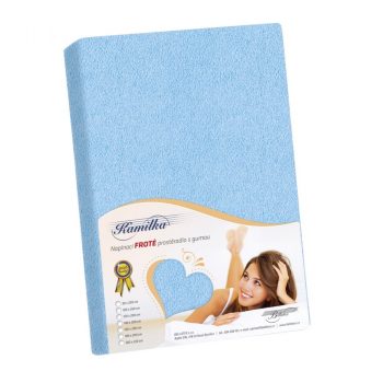 Bellatex Froté prestieradlo Kamilka svetlo modrá, 100 x 200 cm