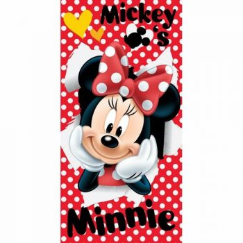 Jerry Fabrics Osuška Minnie red 02, 70 x 140 cm