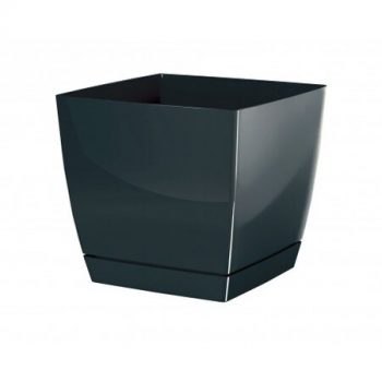Prosperplast Kvetináč Coubi Square grafitová, 13,5 cm, 13,5 cm