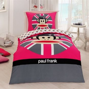 Matějovský Bavlnené obliečky Paul Frank Pink Cap, 140 x 200 cm, 70 x 90 cm
