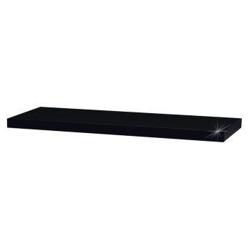 Nástenná polička Shelfy 80 cm, čierna, 80 cm