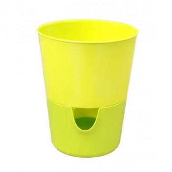 Samozavlažovací kvetináč Rosmarin, zelená, Plastia