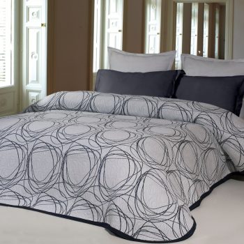 Forbyt Prehoz na posteľ Omega jeans, 140 x 220 cm