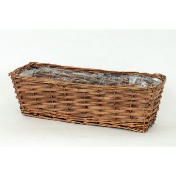 Prútený obal na kvetináč Calaceite hnedá, 52 cm