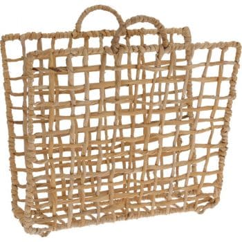Koopman Prútený stojan na časopisy, 39 cm