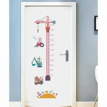 Samolepiaca dekorácia Meter stavebné stroje, 150 x 50 cm