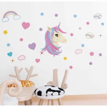 Samolepiaca dekorácia Unicorn, 122 x 70 cm
