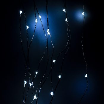 Svetelná vonkajšia reťaz Soltar biela, 200 LED
