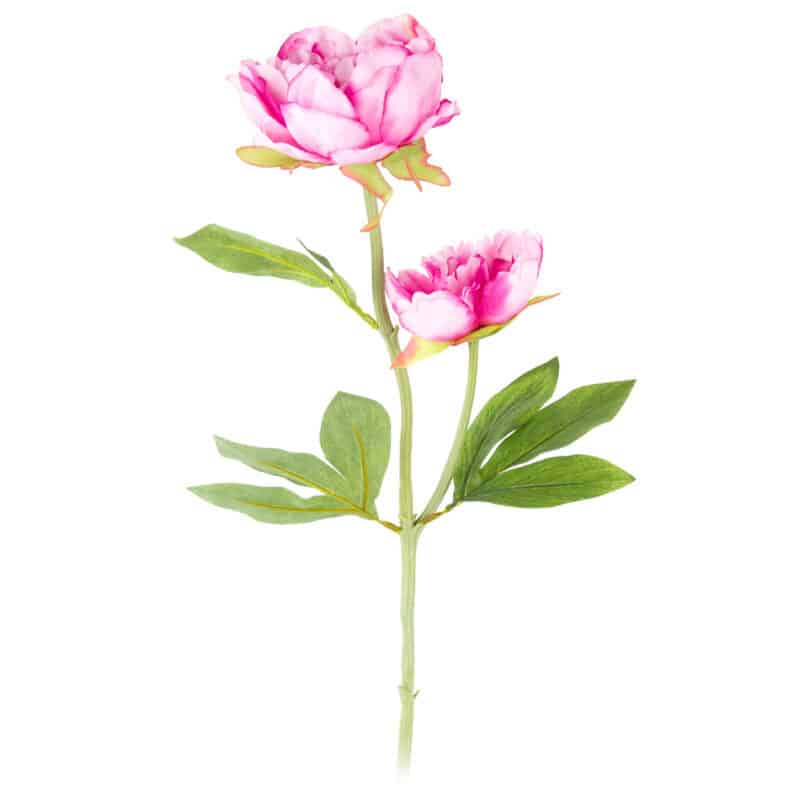 Umelá kvetina Pivonka tmavoružová, 58 cm