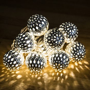 Vianočná reťaz gule LED, 4Home