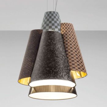 Axolight Melting Pot 60 závesná lampa hnedo-zlatá