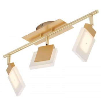 Stropné LED svietidlo Glam v zlate, 3pl