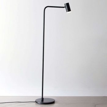 Stojaca LED lampa Cato Q so stmievačom čierna
