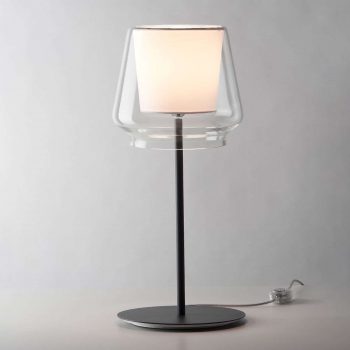 Casablanca Aleve stmievateľná lampa látka biela