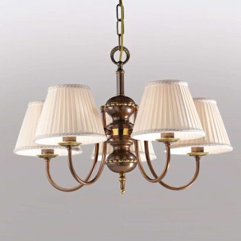 Závesná lampa Classic, 5-plameňová