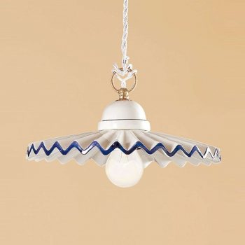 Závesná lampa PIEGHE v štýle vidieckeho domu 28 cm