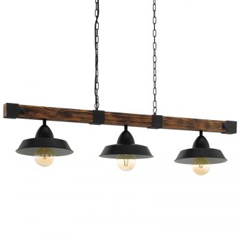 Závesná lampa Oldbury v rustikálnom vzhľade