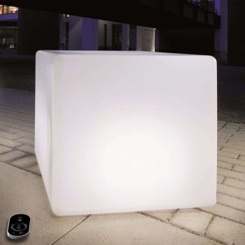 Stmievateľná kocka s diódami LED a batériou 35 cm