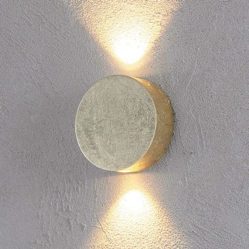 Escale Sunny – nástenné LED svetlo zlatý lesk