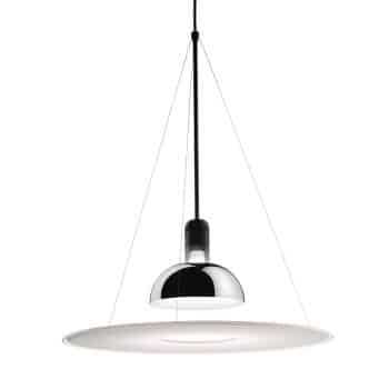 FLOS Frisbi – závesná lampa s bielym diskom