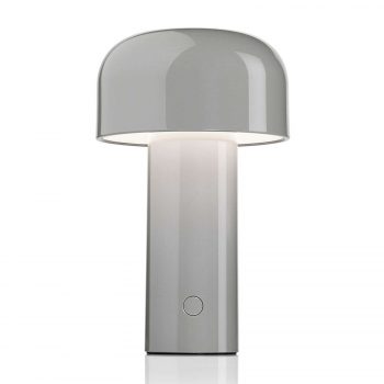 FLOS Bellhop dobíjateľná stolná LED lampa sivá