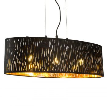 Závesná lampa Tuxon, oválna