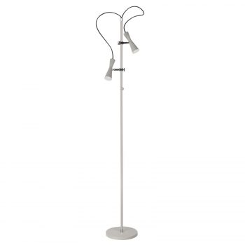 Stojaca LED lampa Move, dvoj-plameňová béžová
