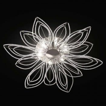 Stropné svietidlo Girasole v tvare kvetu