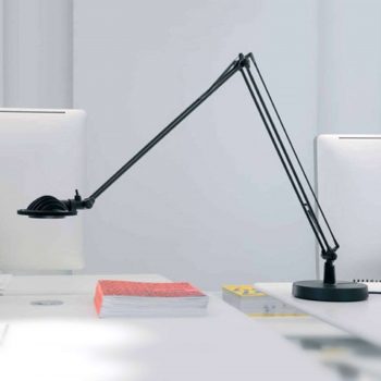 Luceplan Berenice – stolná LED lampa, čierna