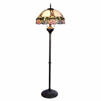 Stojaca lampa Emily, štýl Tiffany