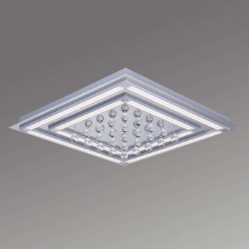 Stropné LED svietidlo Leggero 61x61cm so závesom