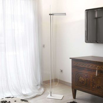 ICONE GiuUp – biela stojaca LED lampa