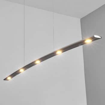 Gina zakrivená závesná lampa, stmievateľné LED