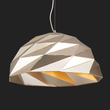 Závesná lampa Origami, Ø 56 cm, zlatá