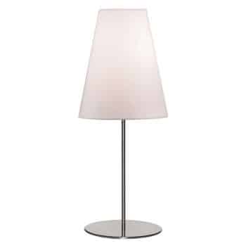 Stolná lampa Clemo vysoká 60 cm matný nikel