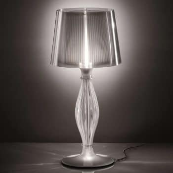 Slamp Liza – priehľadná stolná lampa
