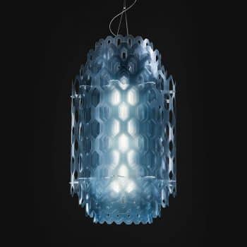 Slamp Chantal – LED závesná lampa 85 cm, modré