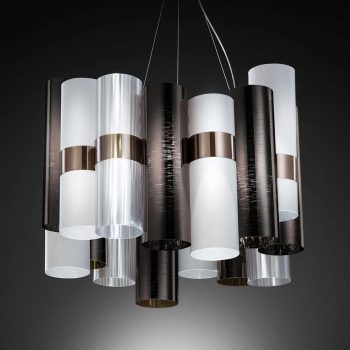 Slamp La Lollo Medium závesná lampa, cín/biela