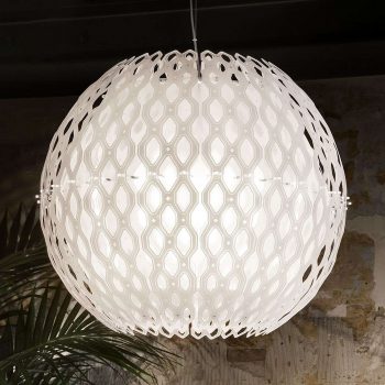 Slamp Charlotte Globe závesná lampa v bielej