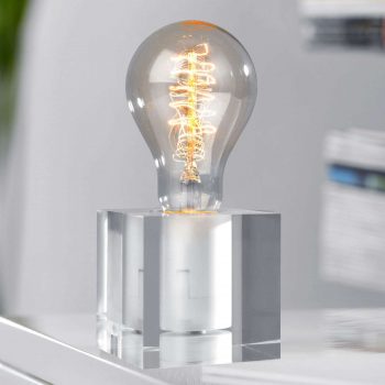 Stolná lampa Cubic, akryl