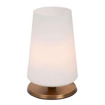 Ancilla stolná lampa s dotykovým stmievačom bronz