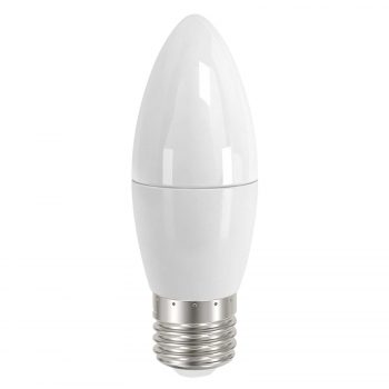 E27 5,5W 827 LED sviečková žiarovka, satinovaná