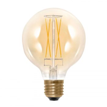 LED žiarovka Globe E27 G95 6W 2000K 325 lm zlatá